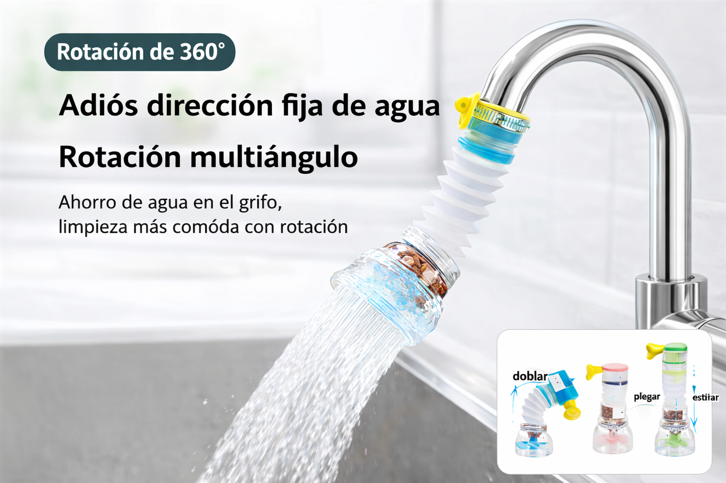Pack 2x1 Purificador de Agua para Grifo | Agua Más Limpia para tu Familia